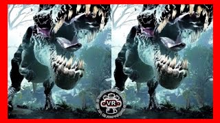 Dinosaur VR VIDEO 3D Split Screen for Virtual Reality VR BOX 3D not 360 VR