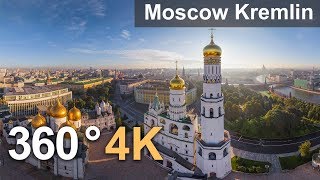360° Moscow Kremlin. 4К aerial video