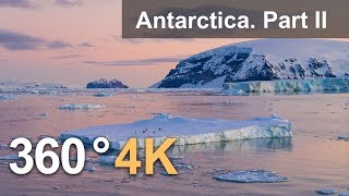360°, Antarctica. Part II. 4K aerial video