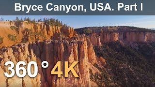 360°, Bryce Canyon, USA. Part I. 4К aerial video