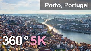 360°, Porto, Portugal. 5,6K aerial video