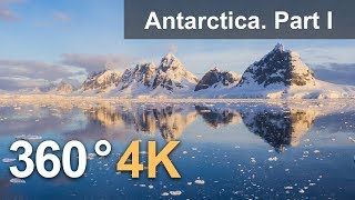 360°, Antarctica. Part I. 4K aerial video
