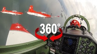 360° cockpit view | PC-7 TEAM | Swiss Air Force