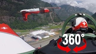 Gotthard Tunnel Opening I Air Show I Cockpit view