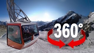 360° cable car | Europe's highest aerial cableway | Matterhorn, Switzerland