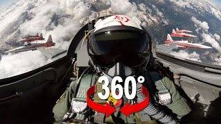 360° cockpit view | Fighter Jet | Patrouille Suisse | Virtual Reality