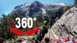 360° ride | Gelmerbahn | Europe's steepest funicular