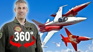 360° cockpit view | Pilot «Gandalf» explains how to fly a fighter jet