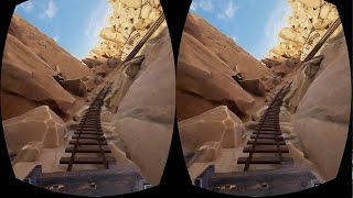 Desert Roller Coaster VR Google Cardboard 3D SBS Virtual Reality Video