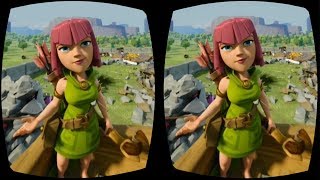 Clash of Clans VR Google Cardboard 3D SBS Virtual Reality Video