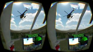 Helicopter VR Google Cardboard 3D SBS 1080p Virtual Reality Video