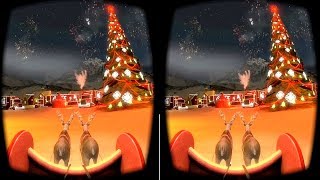 Christmas Sleigh Ride VR Google Cardboard Video 3D SBS Virtual Reality Video