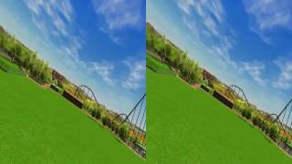 3D Half Pipe - Roller Coaster | VR/Cardboard/Active/Passive - SBS