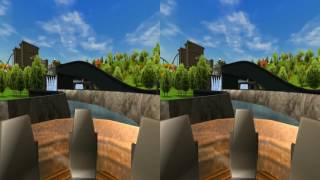 3D VR/Google Cardboard/Active/Passive - SBS | King Rapids - Roller Coaster
