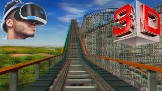 3D - RCT3 - (Dominator)  3D anaglyph Roller Coaster Red/Cyan Glasses Stereo