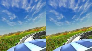 3D Explosive Race - Roller Coaster | VR/Cardboard/Active/Passive - SBS