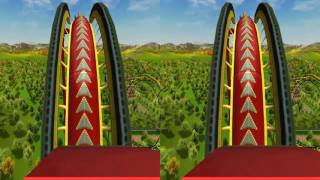 3D Radical Rise - Roller Coaster | VR/Cardboard/Active/Passive - SBS