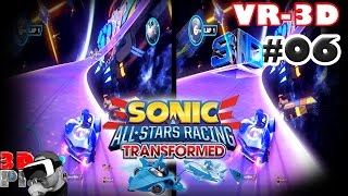 3D Sonic All-Star Racing Transformed #06 | Side by Side SBS Cardboard VR Active Passive