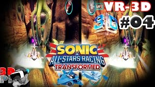 3D Sonic All Star Racing VR #04 | Side By Side SBS Cardboard VR Box Gear Oculus Rift