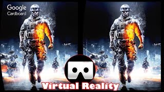 3D Battlefield 3 - VR Virtual Reality Vídeo Google Cardboard VR Box