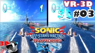 3D Sonic All Star Racing VR #03 | Side By Side SBS Cardboard VR Box Gear Oculus Rift