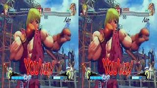 3D Ken vs Adon - Super Street Fighters | VR/Cardboard/Active/Passive - SBS