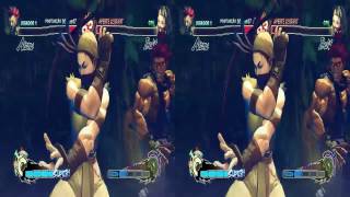 3D Akuma vs Ibuki - Super Street Fighters | Cardboard/Active/Passive - SBS
