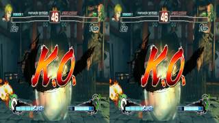 3D Ken vs Dhalsim - Super Street Fighters | VR/Cardboard/Active/Passive - SBS