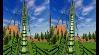 3D Active/Passive -  Roller Coaster - Test 3D Side by Side